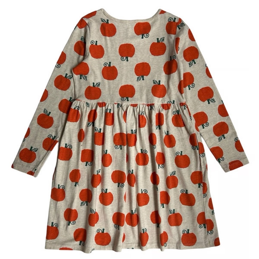 Hanna Andersson Orange Pumpkin Long Sleeve Dress